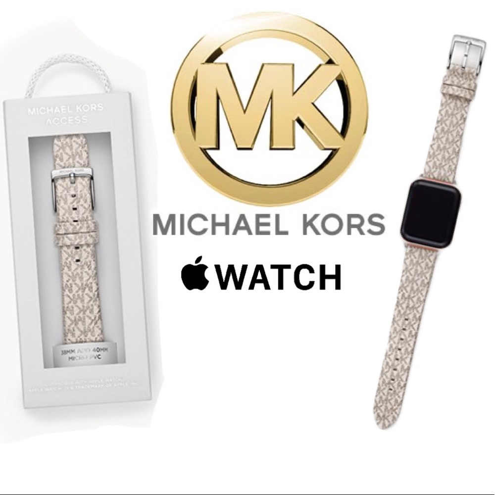 MICHAEL KORS Monogram Logo 38/40 Apple Watch Band